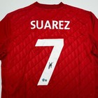 Autographed signed Luis Suarez Liverpool Red Soccer Jersey Beckett Bas Coa