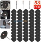 110x Fiberglass Metal Cut Off Wheel Rotary Disc W  3pcs 1 8  Mandrel F Or Dremel