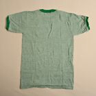 Vintage Russell Athletic Youth L Heather Green Ringer T-shirt