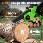 Brushless For Mini Chainsaw 8  6  Hand Held Cordless Chain Saw With 2x4 0a