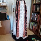 Vtg 60s 70 Tumbleweeds Patchwork Maxi Skirt Prairie Cottage Core Boho Lace Lined
