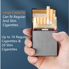 Cigarette Case With Lighter Flameless Tobacco Box Holder Waterproof rechargeable