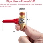 2 Pack 1 4 Inch Heavy Duty Air Compressor Brass Ball Valve Shut Off