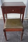 Sewing Machine Table Singer Mahogany Flip Top Cabinet W  Seat Traditional