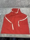 Vintage Apron Red Canvas Pockets Advertisement  Paper Boy Printer