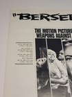 Vintage Joan Crawford  beserk   Original Movie Pressbook Columbia Pictures 1967