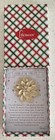 Legend Of The Poinsettia White Christmas Brooch Rhinestone Pin Roman Gift Box