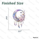 Purple Dream Catcher Wall Decals Moon Floral Nursery Kids Room