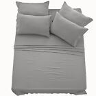 1800 Series 6 Piece Bed Sheet Set Soft Deep Pocket Twin King Queen Full Sheets