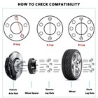 2x Skid Steer Wheel Spacers 8 Lug Fit Bobcat Case John Deere New Holland