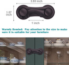 Cabinet Locks For Babies And Child Safety  4 Pack Childproof Latches With Adhesi
