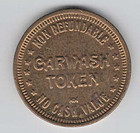 Car Wash Token With Vintage Car