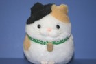 Hige Manjyu Mi-sama Plush Doll Keychain 3 54  Karakusa Collar Koban Calico Cat