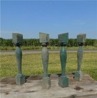 4 Balusters Green Wood Architectural Salvage Spindles Porch Post House Trim A13 