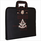 Hand-embroidered Past Master Masonic Apron Case With Handle - Texas Regulation