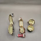 Lot Of 3 Cat Kitten In Box Kitty W  Shoe Trinket Boxes Some Paint Fading