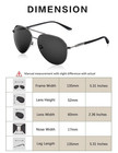 Aviator Sunglasses For Adult Polarized Driving Classic Shades Uv 400 Protection