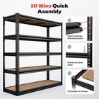 Garage Shelving Heavy Duty 3000 Lbs 5 Tier Storage Shelves Metal Organizer Rack