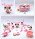 Littlest Pet Shop Vintage Rare Kitten 134  Cat 015  Poodle 048  accessories 
