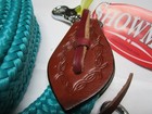 Showman Teal 8  Flat Nylon Roping barrel Reins W  Scissor Snap Ends New W Tags