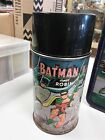 Batman   Robin Vintage Original 1966 Metal Lunchbox With Thermos Aladdin