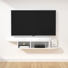 Wall Mounted Floating Tv Stand Media Console Storage Shelf Space Saving Unit New