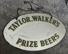 Antique Taylor Walker s Prize Beer Wall Mirror London Pub Bar 1930 s Advertising
