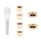Trumpet Mouthpiece Set Bb C Key 3c 2c 2b 3b Trumpet Brass Sliver Gold Plated