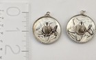  2  Vintage Taxco Mexico Sterling Silver Sombrero Hat 3d Pendants Guad 925 13 5g