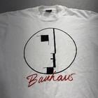 Vintage Bauhaus Shirt Adult Large White Circle Face Single Stitch Rare Music 80s