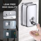 Commercial Soap Dispenser Wall Mount Stainless Steel Manual Liquid Pump Rust-   