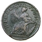 1723 4 104-gb 1 R-6 Wood s Hibernia Colonial Copper Coin 1 2p