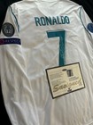 Cristiano Ronaldo Ucl Signed Real Madrid Home Shirt jersey   Coa  17 18  read 