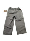 Tea Collection Baby Boy s Pull On Pants Gray Red Pinstrip Pockets 12-18m Nwt