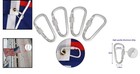 Aluminum D-shaped Flag Snaps Hooks - 4 Durable Clips For Versatile Use