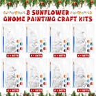 8 Pcs Gnome Ceramics To Paint Crafts Kit - Diy Ready To Paint Christmas