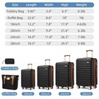 Luggage us Traveler 6-piece Set  Hardshell  Expandable  Spinner Wheels New