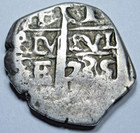 1735 Spanish Bolivia 1 Reales Genuine 1700 s Old Silver Pirate Treasure Cob Coin