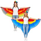 Women Bird Wings Parrot Costume   Artificial Feather Headband Halloween Cosplay