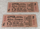 Alice Cooper 2 Unused 1973 Concert Tickets San Diego Sports Arena California Usa