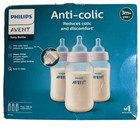 Philips Avent Anti-colic Baby Bottles 11oz And Medium Flow Nipples - 3 Pack