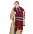 Soft Blanket Scarf Shawl Wrap W tassels Cozy
