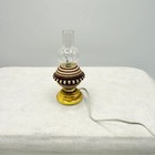 Vintage Dollhouse Miniature Electric Oil Lamp Style Light Set Of 2 Wired