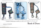 Beginner Beaded Ribbon Scissor Case   Fob Pattern Susan Murray Needle   Frame