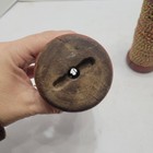 Lot Of 2 Antique Spools Sewing Primitive  Twine 1900s Wood Industrial Factory