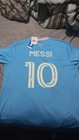 Adidas Inter Miami Cf Messi  10 Light Blue Mls Soccer Jersey Nwt Large