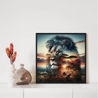 5d Lion Diamond Art Kits For Adults  Diy Animals Diamond Painting Kits For Begin