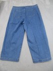 Eloquii Elements Jeans Womens 24 Wide Leg High Rise Stretch Denim Casual Pants