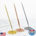 Gshllo 2 Pcs Wedding Pens Guest Book Signing Pens Metal Writing Ballpoint Pen