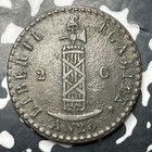 An 26  1829  Haiti 2 Centimes Lot mk379 Km a22